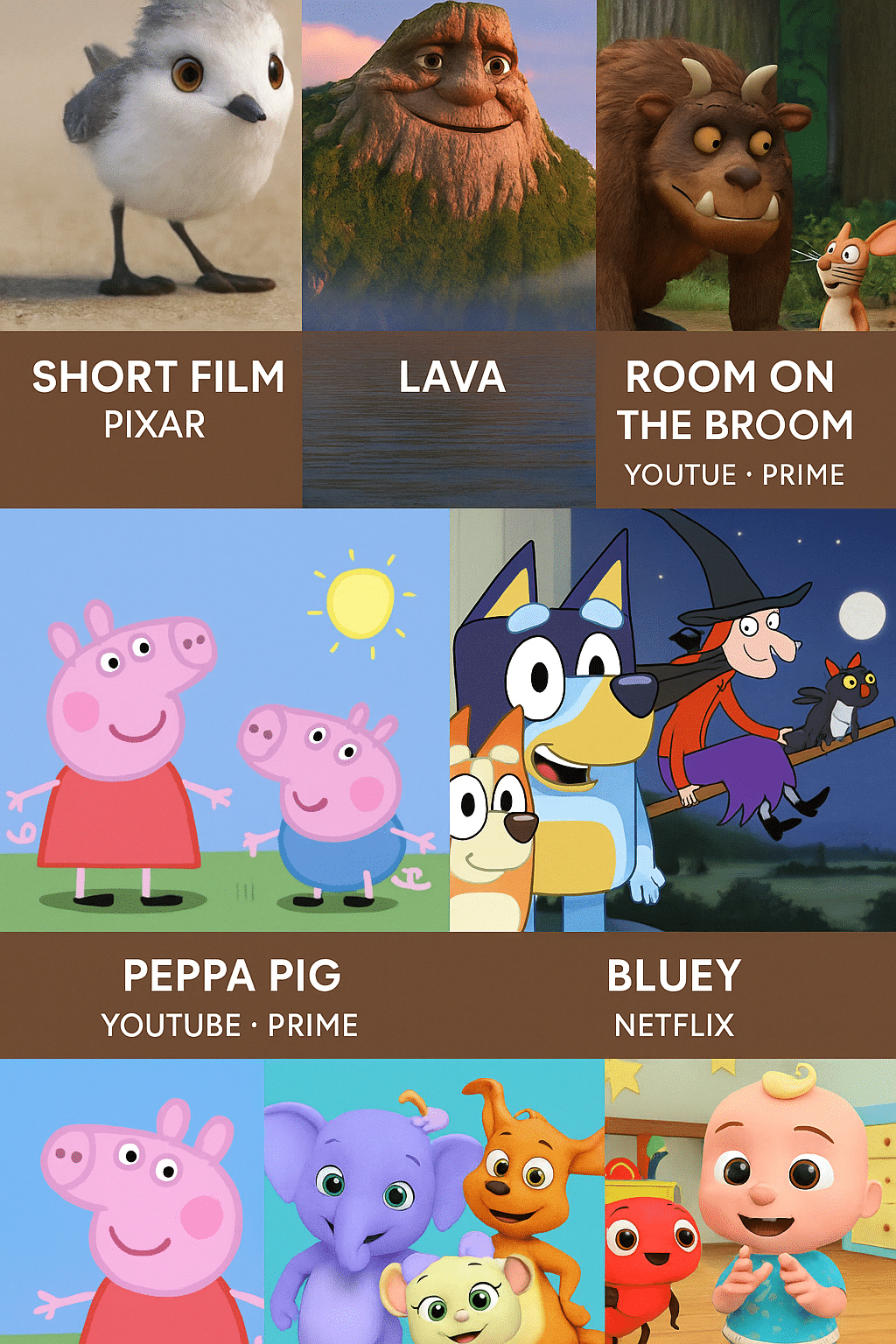 Dicas de filmes e séries em inglês para crianças