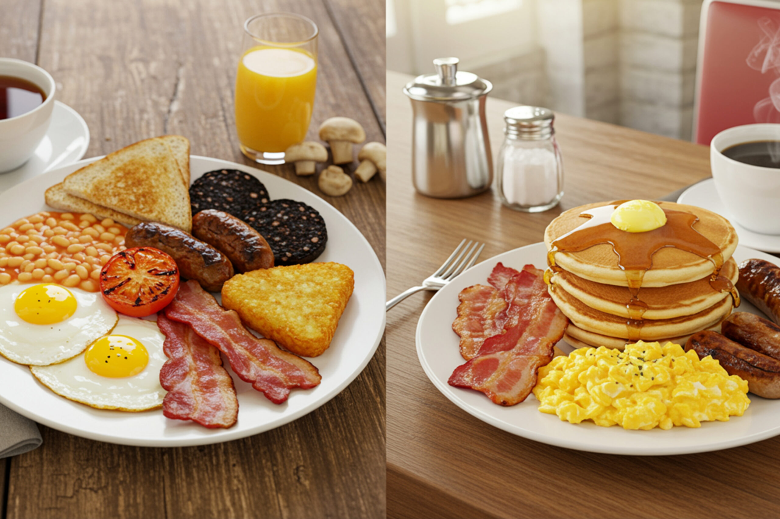British Breakfast, American Breakfast